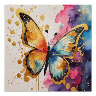 Colourful Butterfly Poster