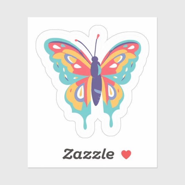 Colourful Butterfly | Pretty Painted  (Sheet)