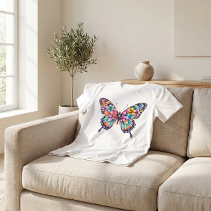 Colourful Butterfly Shirt Floral Boho Aesthetic Te