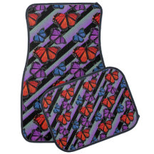 Colourful Butterfly Striped Rainbow Pattern
