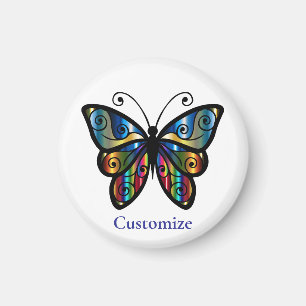 Colourful Butterfly Thunder_Cove Magnet