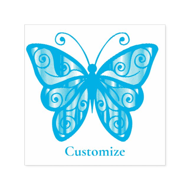 Colourful Butterfly Thunder_Cove Self-inking Stamp (Design)