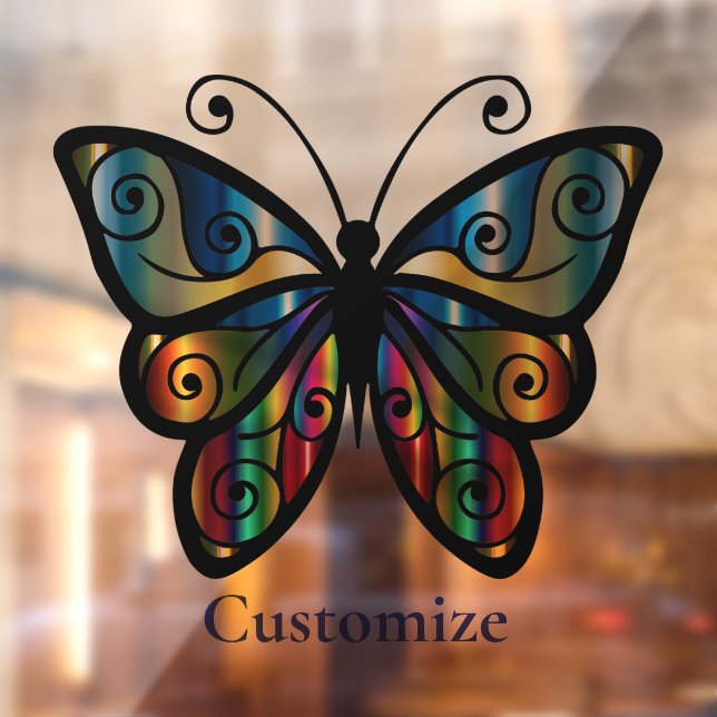 Colourful Butterfly Thunder_Cove Window Cling (Sheet 2)