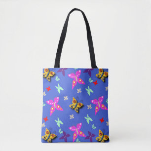Colourful Butterfly  Tote Bag