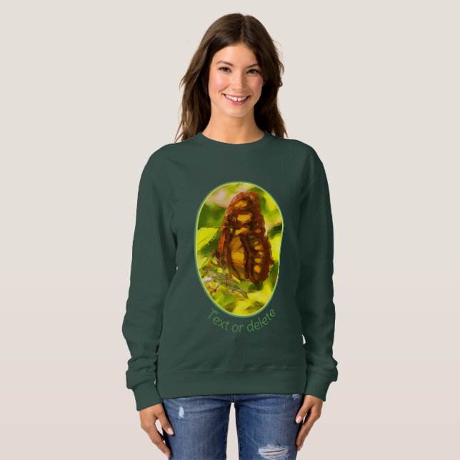 Colourful Butterfly Watercolor Personalised  Sweatshirt (Front Full)