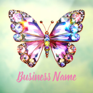 colourful butterfly window cling