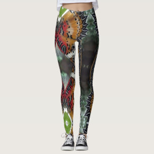 Colourful Butterfly Wing Pattern Legging