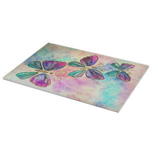 Colourful Butterfy Cutting Board Spring