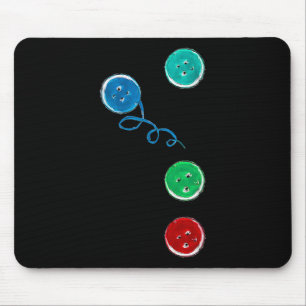 Colourful Button Costume Funny Halloween Toddler O Mouse Mat