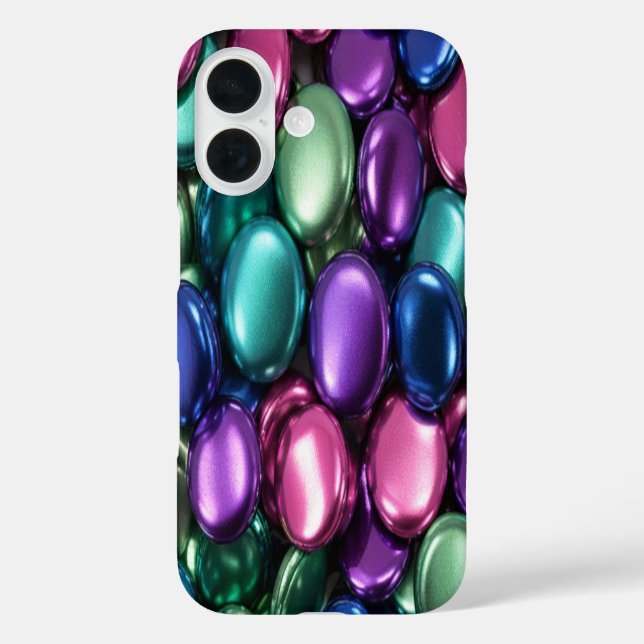 Colourful Buttons #1 - iPhone 16 Cases (Back)