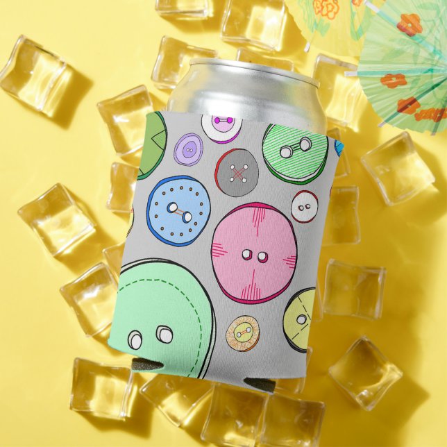 Colourful Buttons Cooler (In Situ Summer)