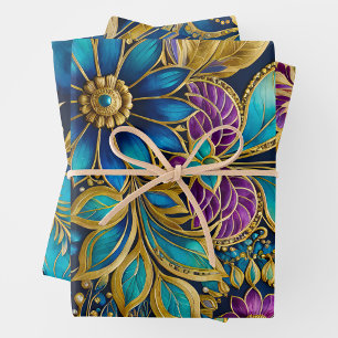 Colourful Byzantine Art Wrapping Paper Sheets