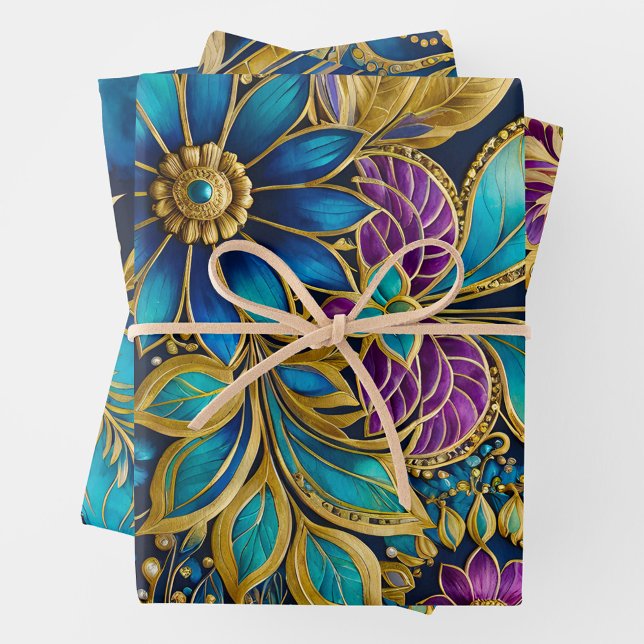 Colourful Byzantine Art Wrapping Paper Sheets (Creator Uploaded)