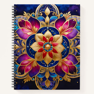Colourful Byzantine Jewel Art Spiral Notebook
