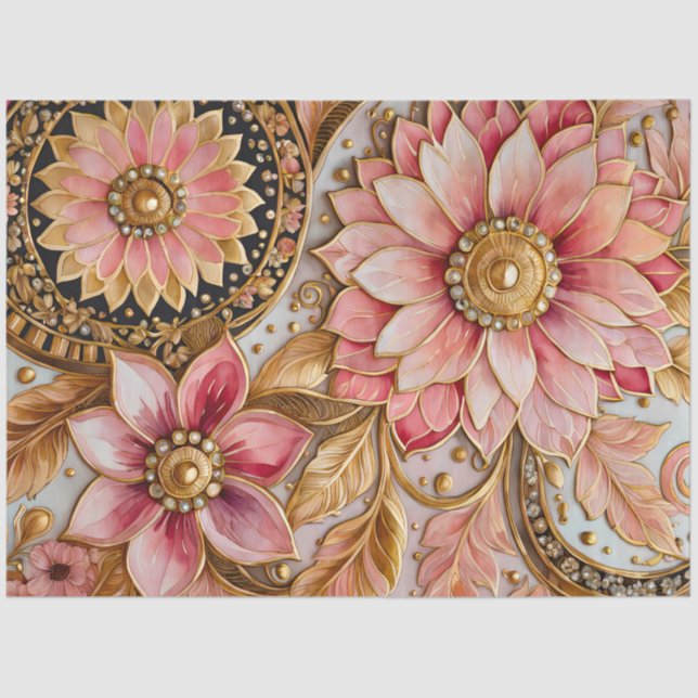 Colourful Byzantine Jewel Art Tissue Paper (Front)