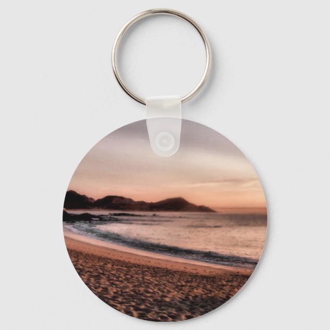 Colourful  Cabo Sunset Key Ring (Front)