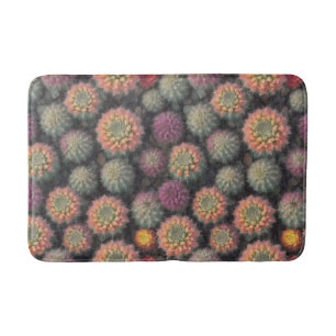 Colourful Cacti Plants Bath Mat