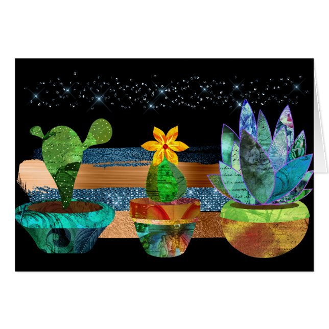 Colourful Cactus and Succulents (Front Horizontal)