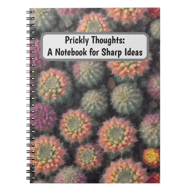 Colourful Cactus Notebook (Front)