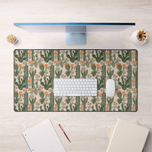 Colourful Cactus Pattern Desk Mat