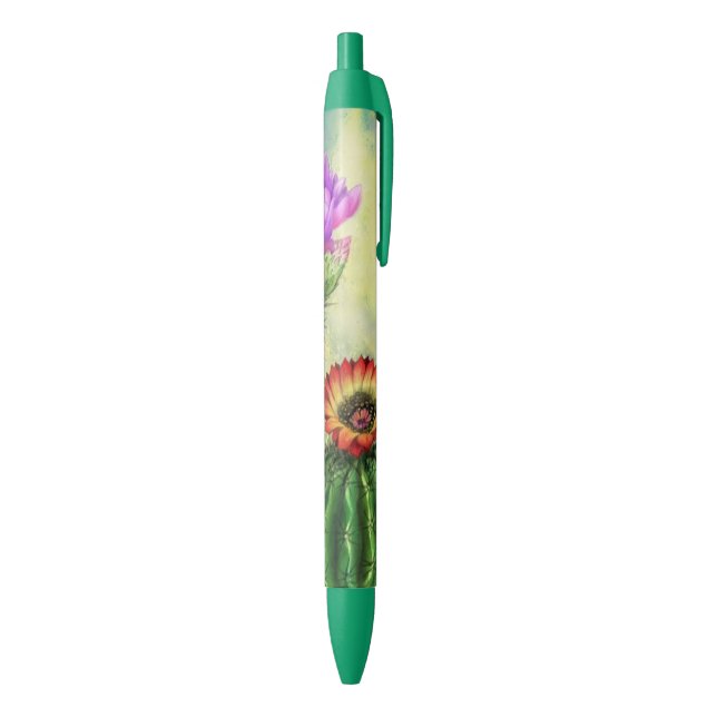 Colourful Cactus Pen Beautiful Flowers (Bottom (Vertical))