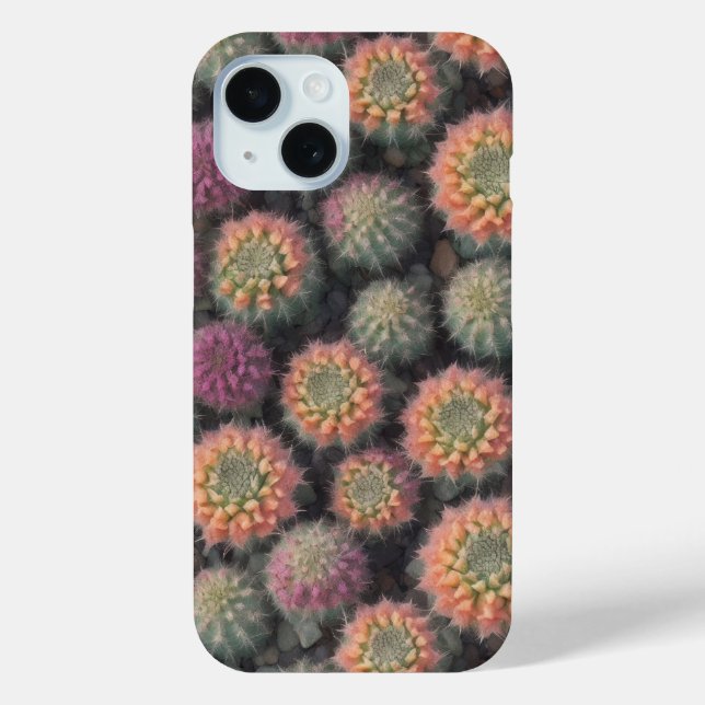 Colourful Cactus Phone Case (Back)