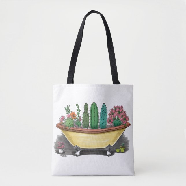 Colourful Cactus Tote Bag (Front)