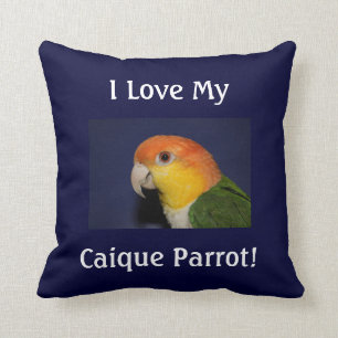 Colourful Caique Parrot Cushion