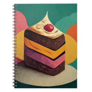Colourful Cake-Designed Notebook