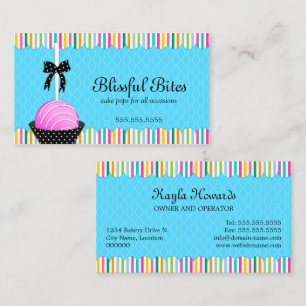 Colourful Cake Pops Business Card