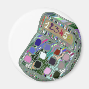 colourful calculator2 magnet