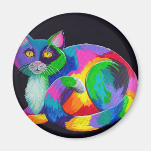 Colourful Calico Magnet