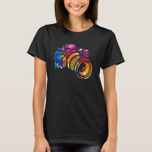Colourful Camera Photographer Photography Photojou T-Shirt