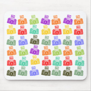 Colourful Cameras Mouse Mat