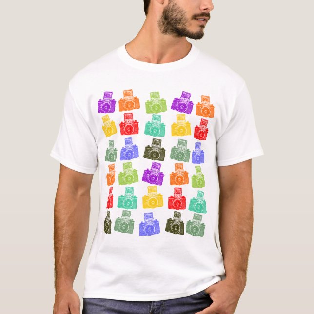 Colourful Cameras T-Shirt (Front)