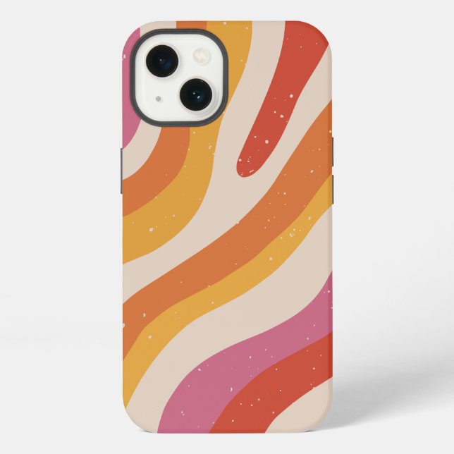 colourful camo design print iPhone case (Back)