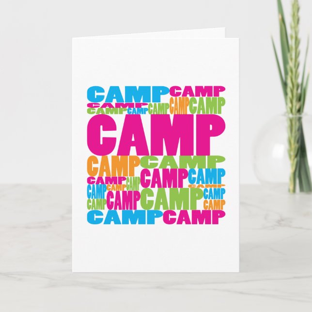Colourful Camp Card (Front)