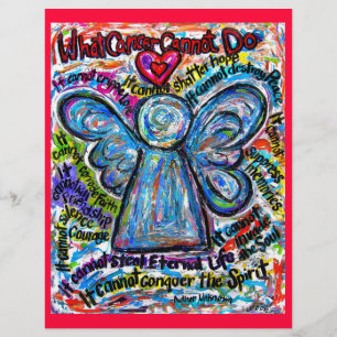 Colourful Cancer Angel Letterhead