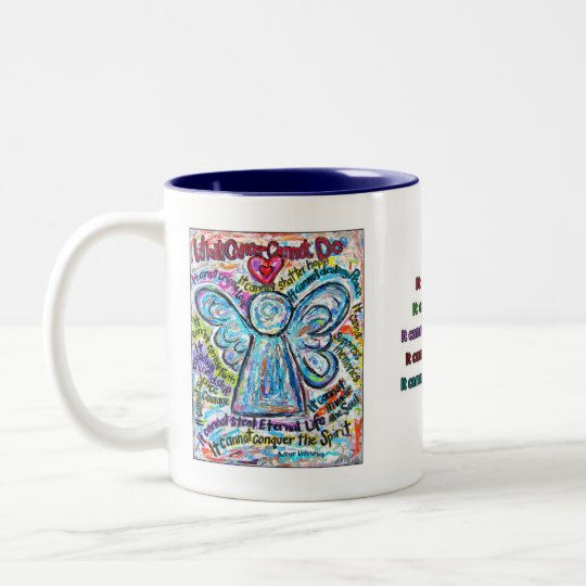 Colourful Cancer Angel Mug