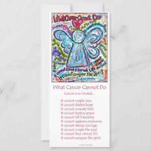 Colourful Cancer Angel Rack Card