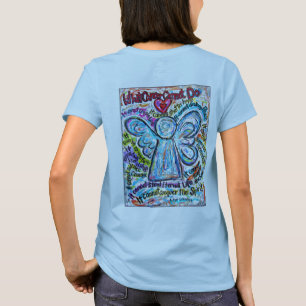 Colourful Cancer Angel T-shirt (Print on Back)