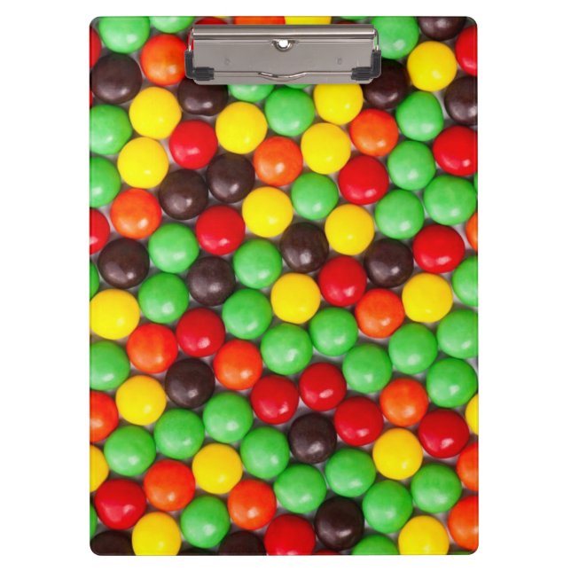 Colourful candies clipboard (Front)