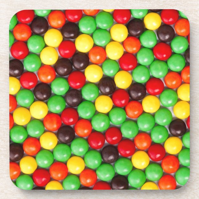 Colourful candies coaster (Front)