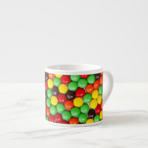 Colourful candies espresso cup