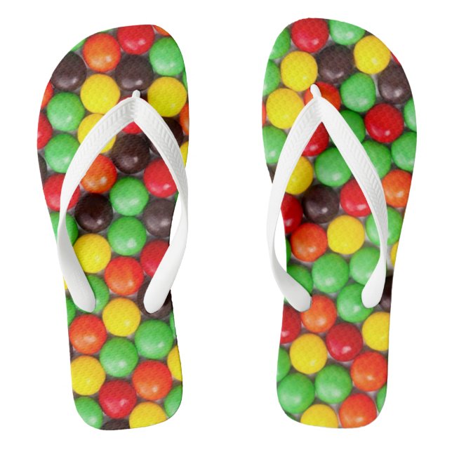 Colourful candies flip flops (Footbed)