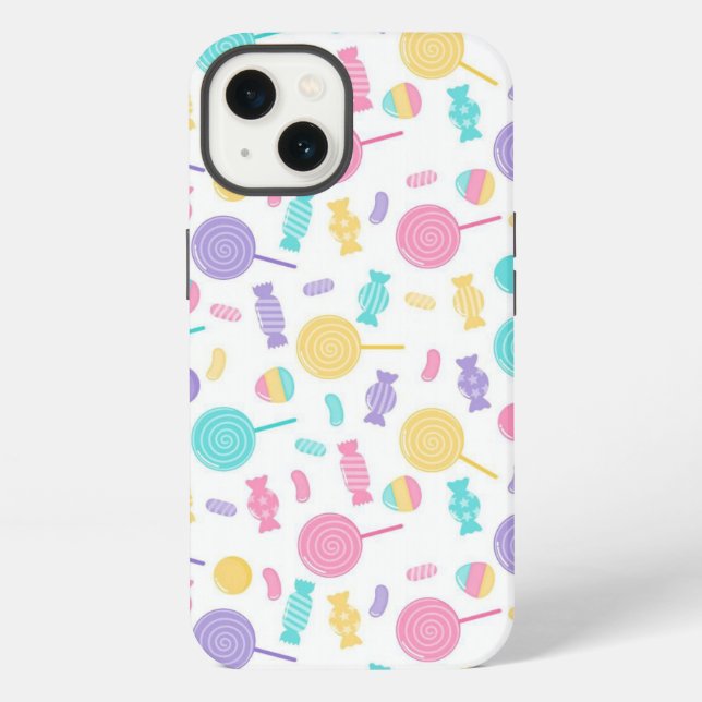 Colourful candies iPhone case (Back)