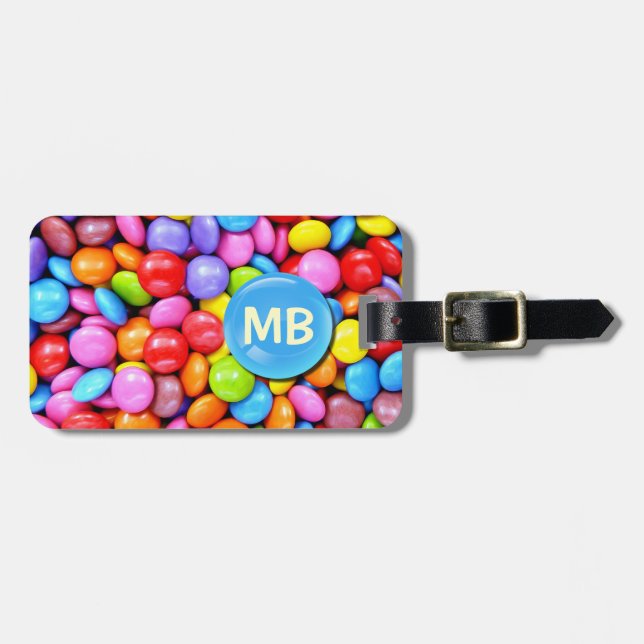 Colourful Candies Luggage Tag (Front Horizontal)