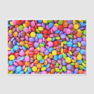 Colourful Candies Personalise Photo Tissue Paper