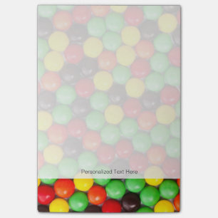 Colourful candies post-it notes