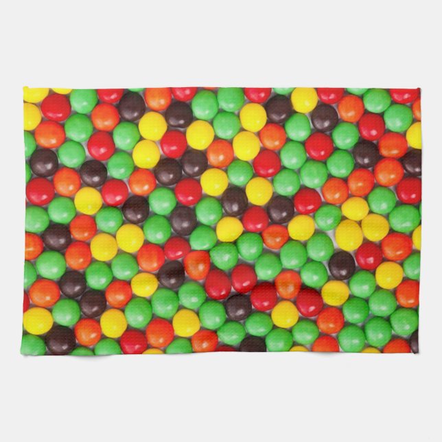 Colourful candies tea towel (Horizontal)